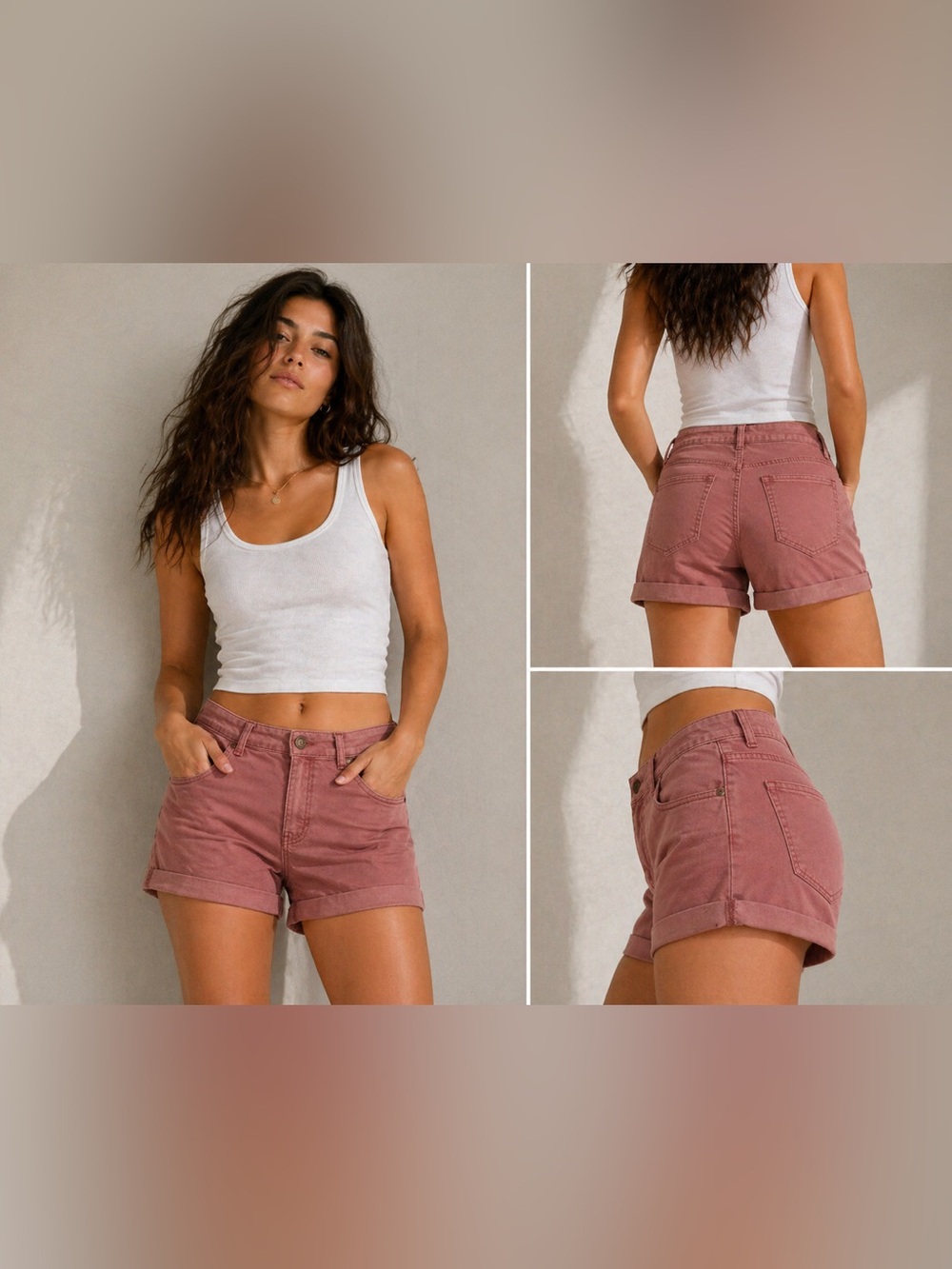SO Low Rise Midi Shorts Size 22 Terracotta 4in Inseam Superstretch NWT